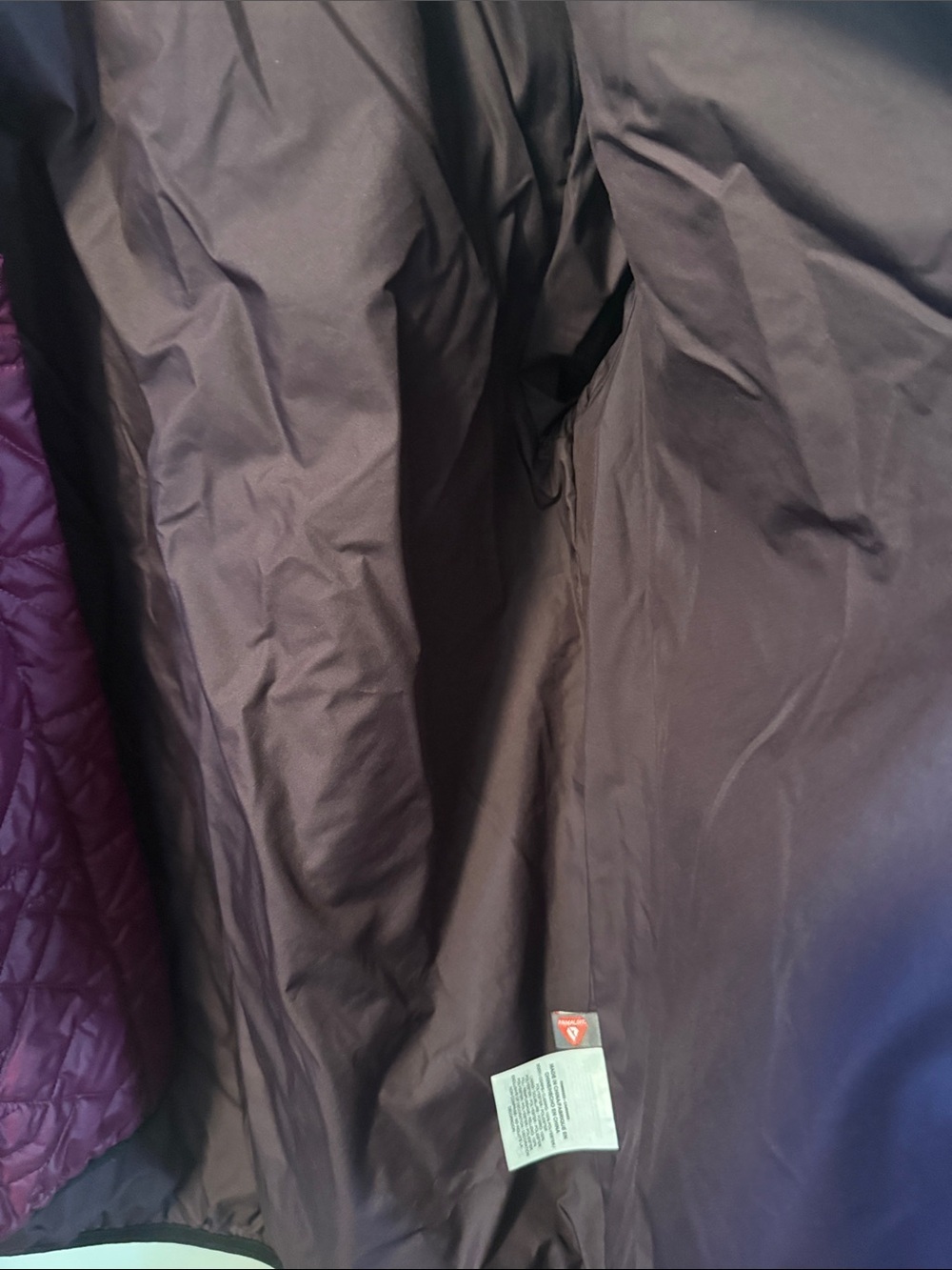 Nike Quilted Bomber Jacket - Burgundy - Picture 5 of 7